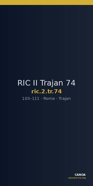 RIC II Trajan 74 — CANOA