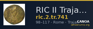 RIC II Trajan 741 — CANOA
