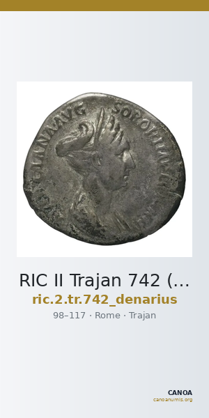 RIC II Trajan 742 (denarius) — CANOA