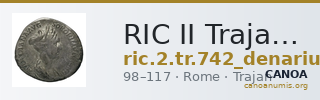 RIC II Trajan 742 (denarius) — CANOA