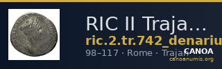 RIC II Trajan 742 (denarius) — CANOA