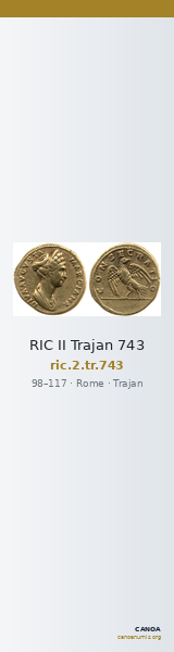 RIC II Trajan 743 — CANOA