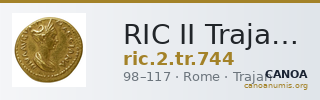 RIC II Trajan 744 — CANOA
