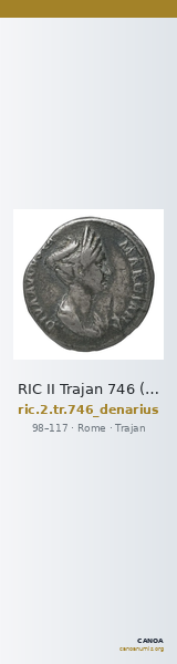 RIC II Trajan 746 (denarius) — CANOA