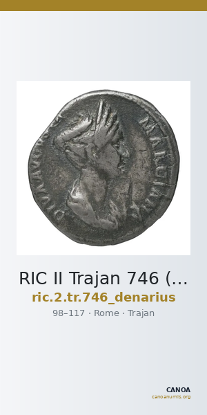 RIC II Trajan 746 (denarius) — CANOA