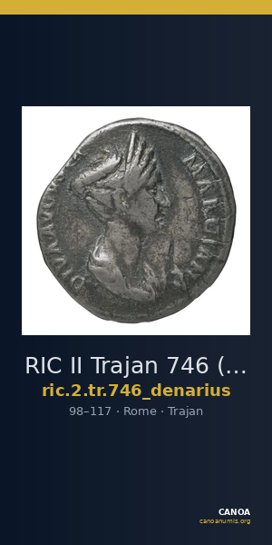 RIC II Trajan 746 (denarius) — CANOA