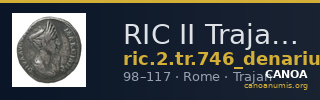 RIC II Trajan 746 (denarius) — CANOA