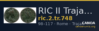 RIC II Trajan 748 — CANOA