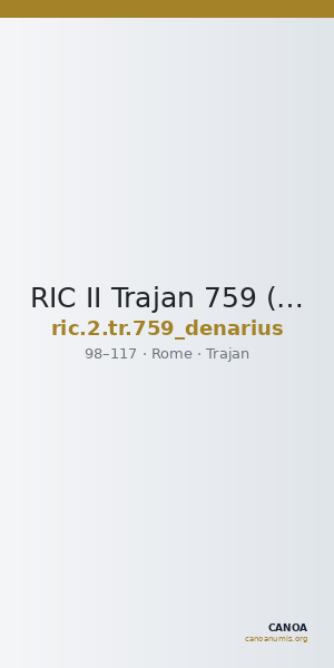 RIC II Trajan 759 (denarius) — CANOA