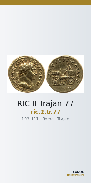 RIC II Trajan 77 — CANOA