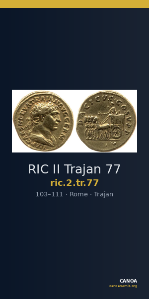 RIC II Trajan 77 — CANOA