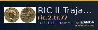 RIC II Trajan 77 — CANOA