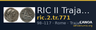 RIC II Trajan 771 — CANOA