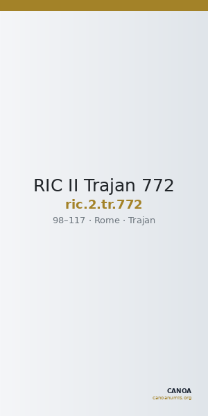 RIC II Trajan 772 — CANOA