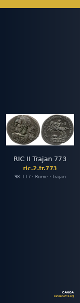 RIC II Trajan 773 — CANOA