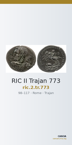 RIC II Trajan 773 — CANOA