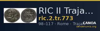 RIC II Trajan 773 — CANOA