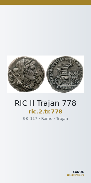 RIC II Trajan 778 — CANOA