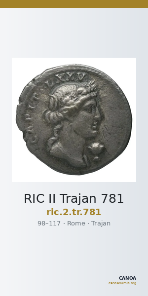RIC II Trajan 781 — CANOA