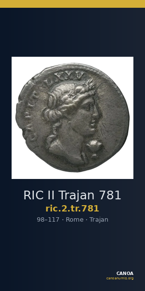 RIC II Trajan 781 — CANOA