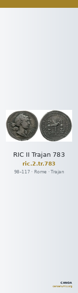 RIC II Trajan 783 — CANOA