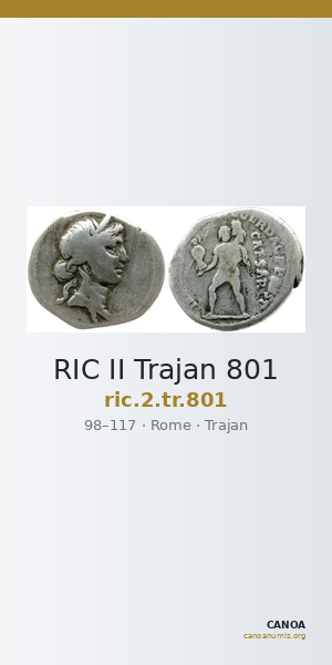 RIC II Trajan 801 — CANOA