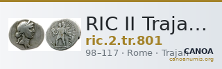 RIC II Trajan 801 — CANOA