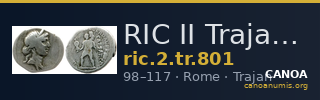 RIC II Trajan 801 — CANOA