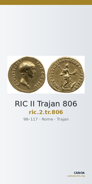 RIC II Trajan 806 — CANOA