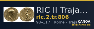 RIC II Trajan 806 — CANOA