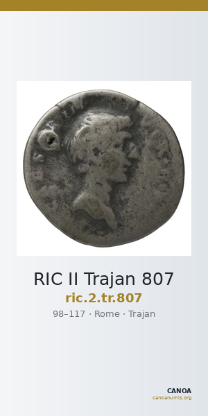 RIC II Trajan 807 — CANOA