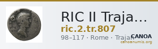 RIC II Trajan 807 — CANOA