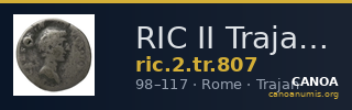RIC II Trajan 807 — CANOA
