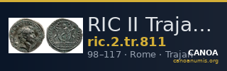 RIC II Trajan 811 — CANOA