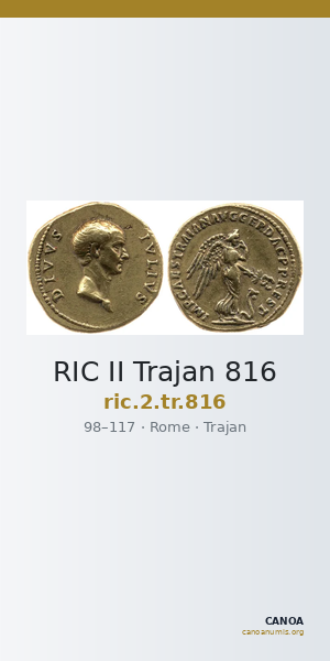 RIC II Trajan 816 — CANOA