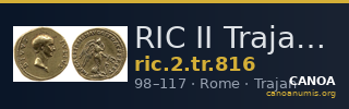 RIC II Trajan 816 — CANOA