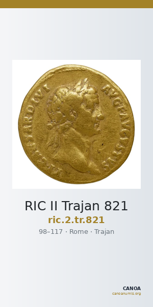 RIC II Trajan 821 — CANOA