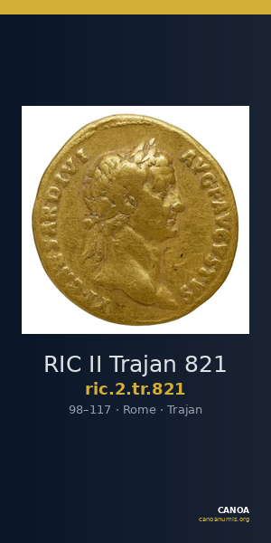 RIC II Trajan 821 — CANOA