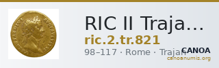 RIC II Trajan 821 — CANOA