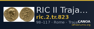 RIC II Trajan 823 — CANOA