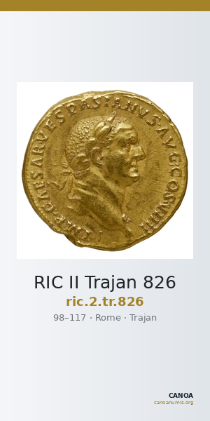 RIC II Trajan 826 — CANOA