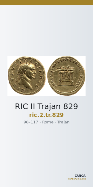 RIC II Trajan 829 — CANOA