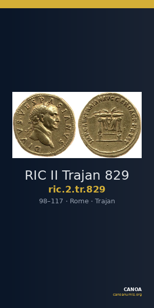 RIC II Trajan 829 — CANOA