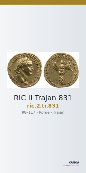 RIC II Trajan 831 — CANOA