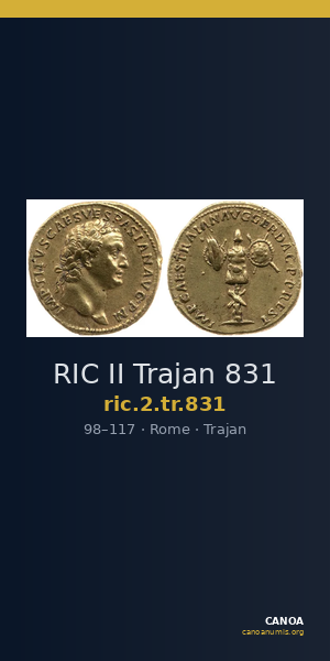 RIC II Trajan 831 — CANOA