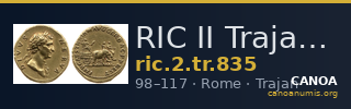 RIC II Trajan 835 — CANOA