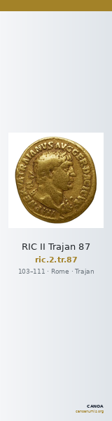 RIC II Trajan 87 — CANOA
