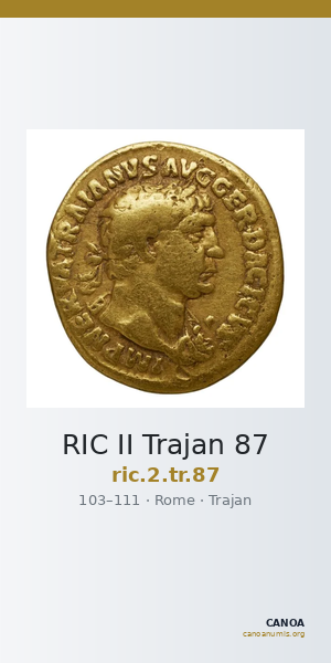 RIC II Trajan 87 — CANOA