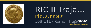 RIC II Trajan 87 — CANOA