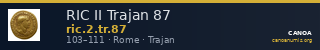 RIC II Trajan 87 — CANOA